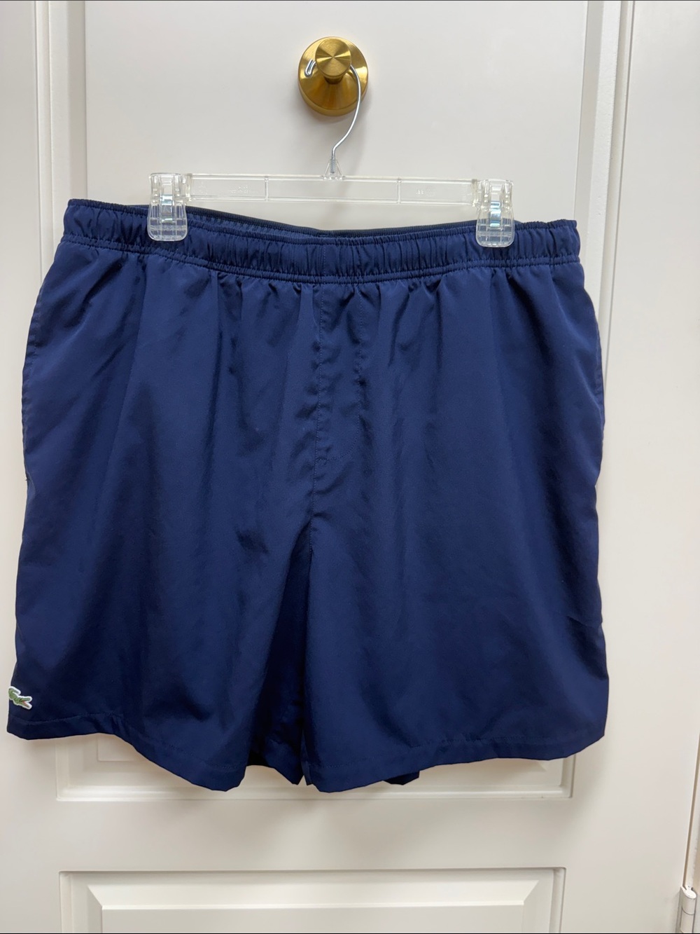 Lacoste Navy Blue Athletic Swim Shorts